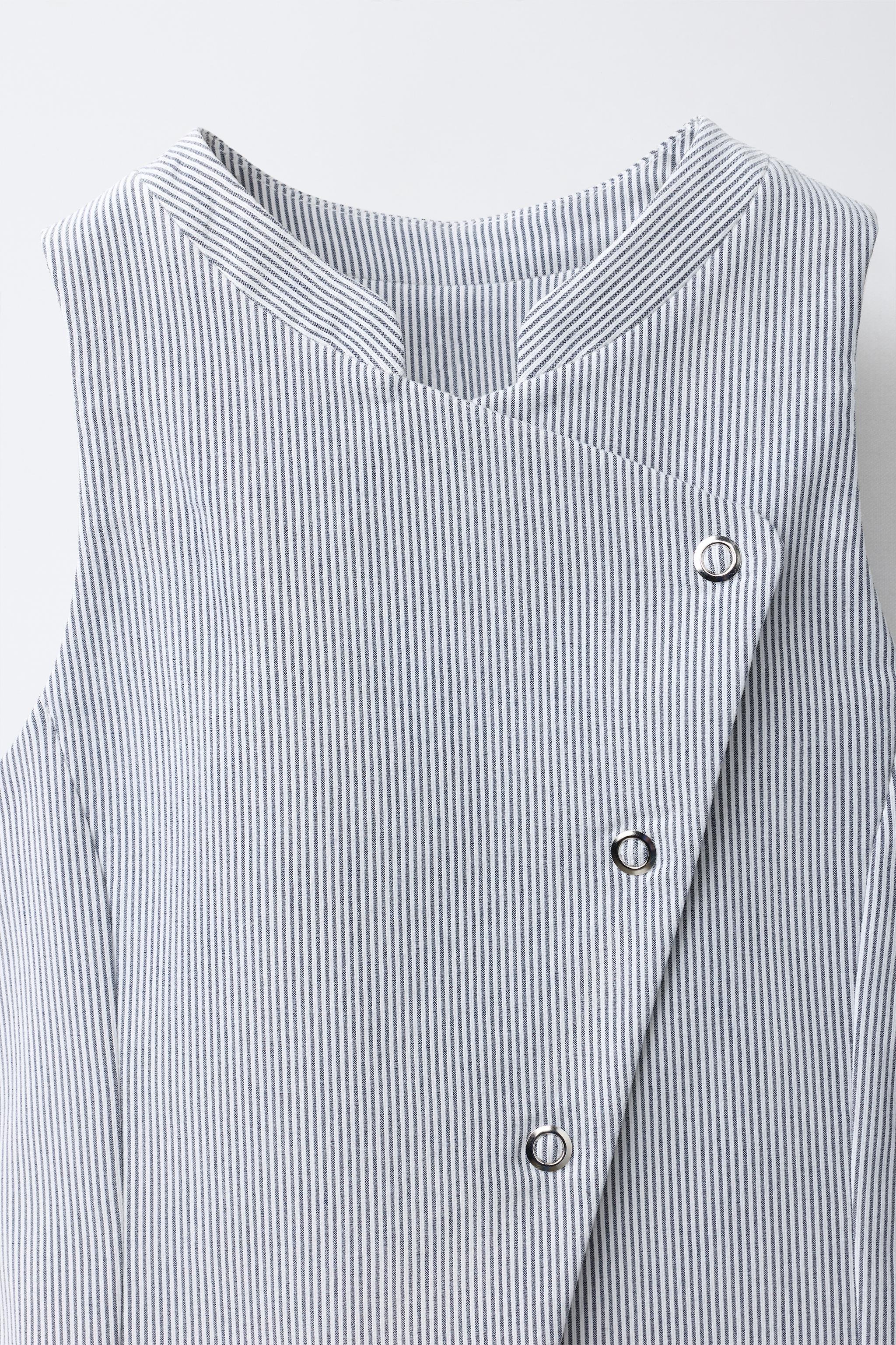 GILET CROISÉ COL MAO